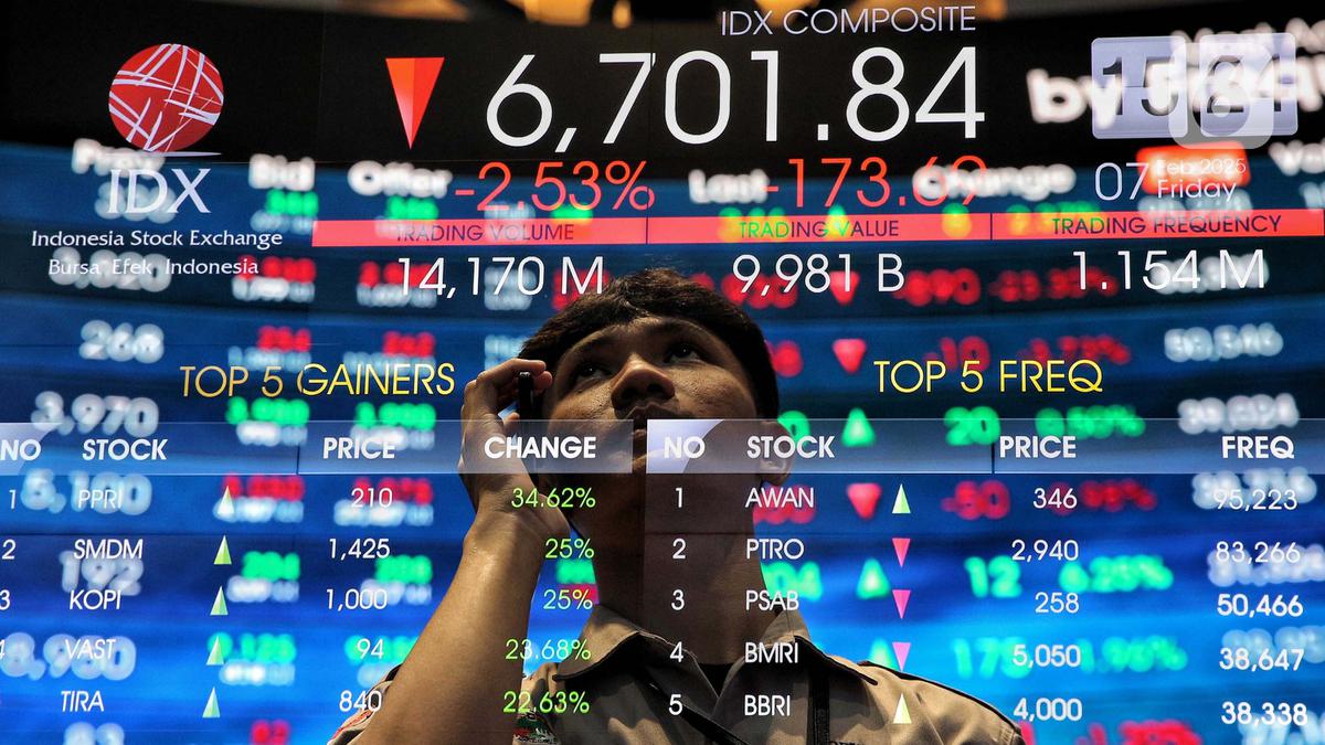 Daftar 10 Saham Top Losers pada 25