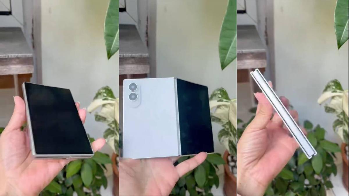 Galaxy Z Fold 8 Wide Bocor di Video Hands